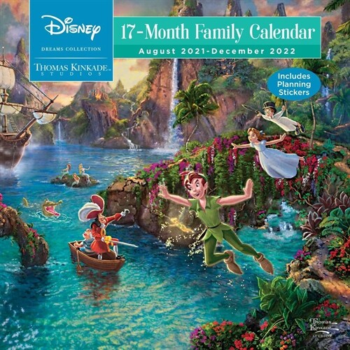 Disney Dreams Collection by Thomas Kinkade Studios: 17-Month 2021-2022 Family Wa (Wall)