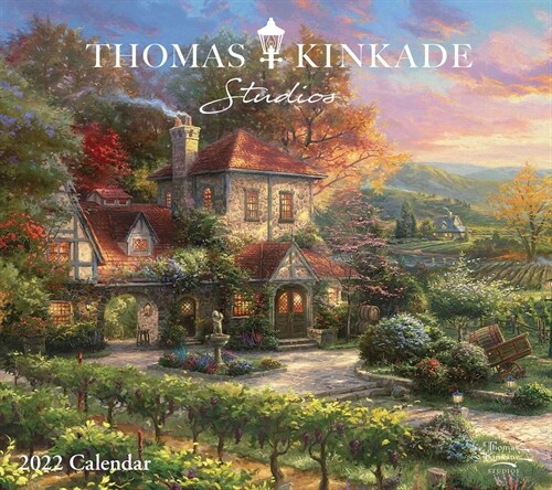 [중고] Thomas Kinkade Studios 2022 Deluxe Wall Calendar (Wall)