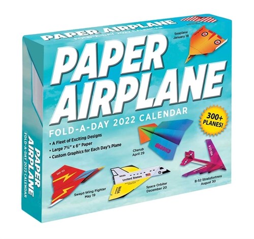 Paper Airplane 2022 Fold-A-Day Calendar (Daily)