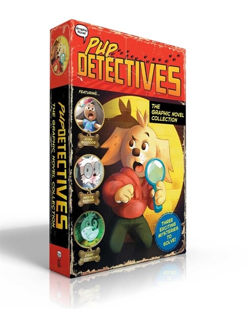 Pup Detectives the Graphic Novel Collection (Boxed Set): The First Case; The Tigers Eye; The Soccer Mystery (Paperback, Boxed Set)