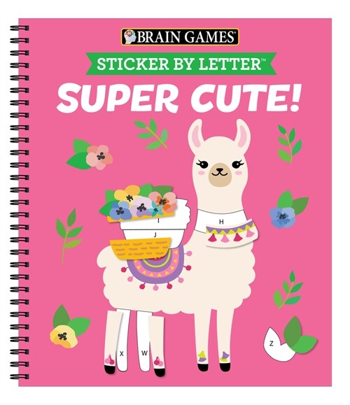 Brain Games - Sticker by Letter: Super Cute! (Spiral)