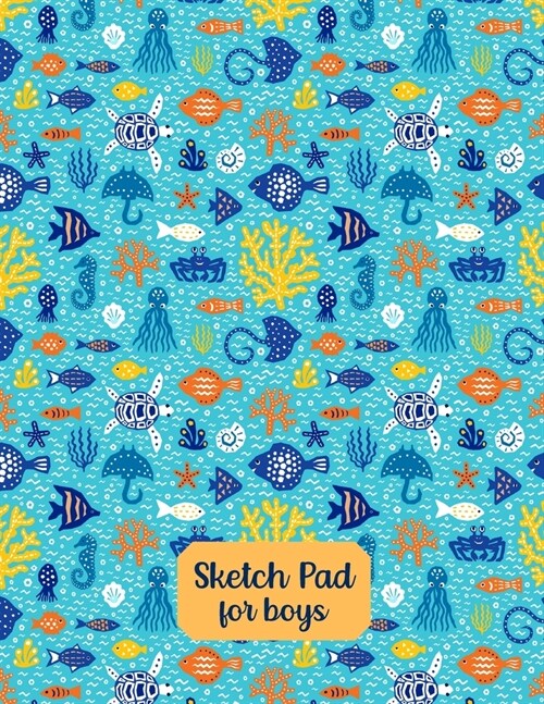 Sketch pad for boys-Sketch Book 8x5- Drawing Notebook Boys-Drawing Pads for Kids Ages 4-8- Art Pad Paper- Drawing Pad Kids Large- (Paperback)