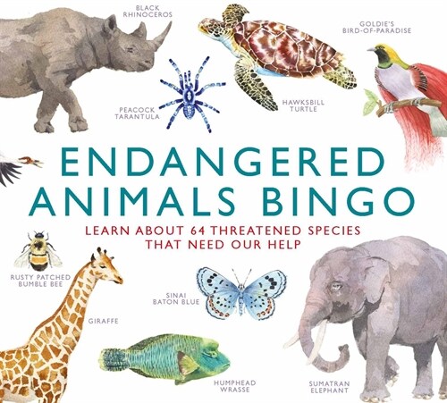 Endangered Animals Bingo: Learn about 64 Threatened Species That Need Our Help (Board Games)