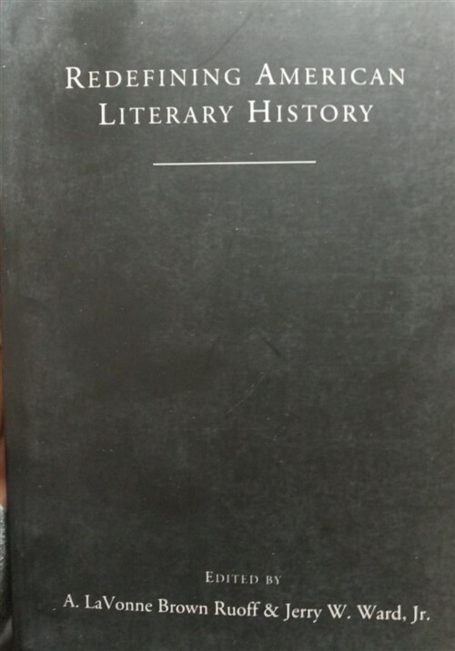[중고] Redefining American Literary History (Paperback)