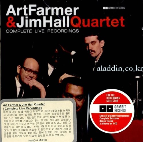 [수입] Art Farmer , Jim Hall Quartet - Complete Live Recordings