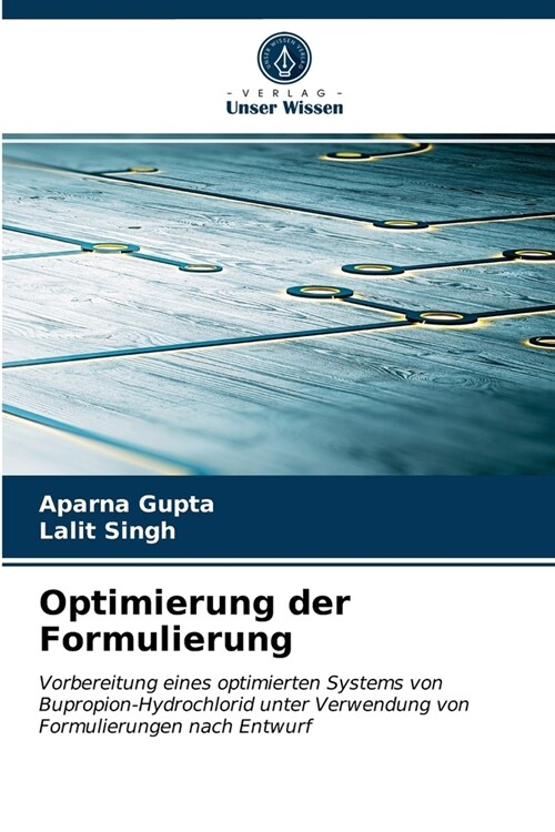 Optimierung der Formulierung (Paperback)