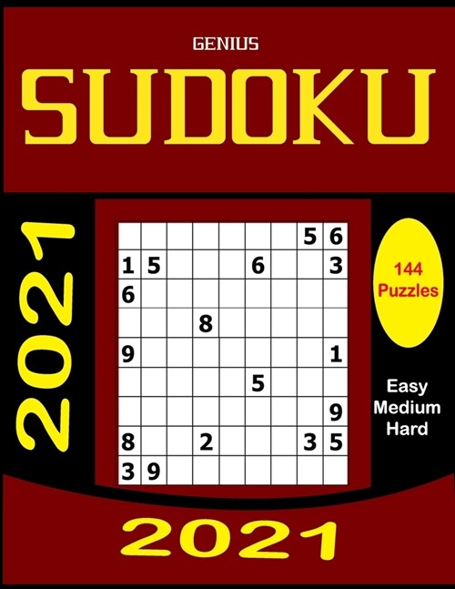 Genius Sudoku: The Toughest Sudoku Puzzle Book (Paperback)