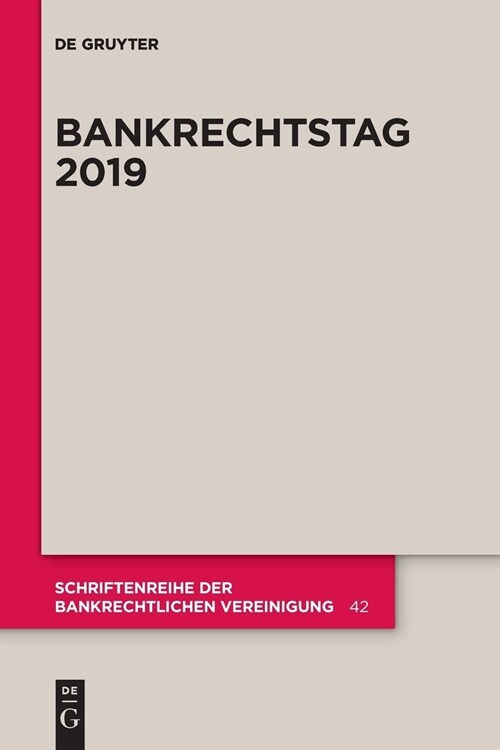 Bankrechtstag 2019 (Paperback)