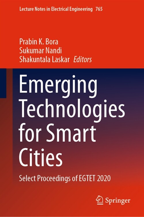 Emerging Technologies for Smart Cities: Select Proceedings of Egtet 2020 (Hardcover, 2021)