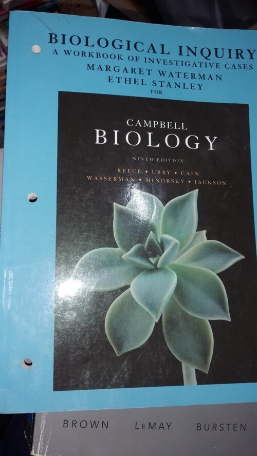 [중고] Campbell Biology: Biological Inquiry: A Workbook of Investigative Cases (Paperback, 3, Workbook)