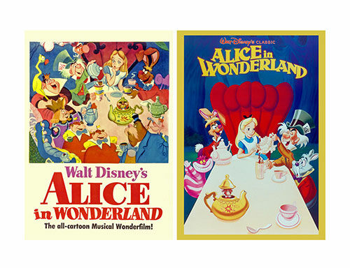 디즈니 이상한 나라의 앨리스 70주년 기념 프레임 포스터 세트