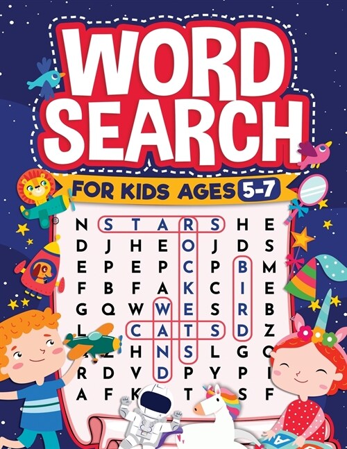 Word Search for Kids Ages 5-7: Fun Word Search for Clever Kids to Improve their Learning Skills and Practice Vocabulary: Great educational workbook w (Paperback)