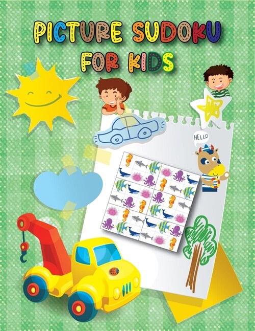 picture sudoku for Kids: Ocean picture Puzzles From Beginner to Advanced picture Puzzles For kids (Paperback)