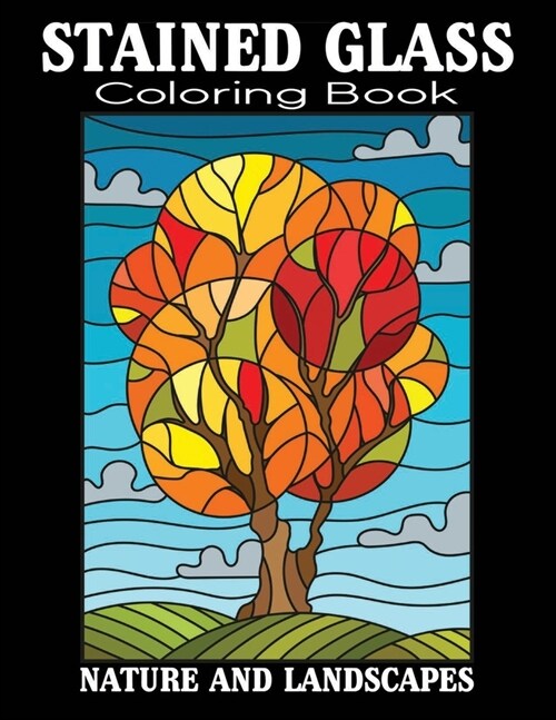 Stained Glass Coloring Book (Paperback)