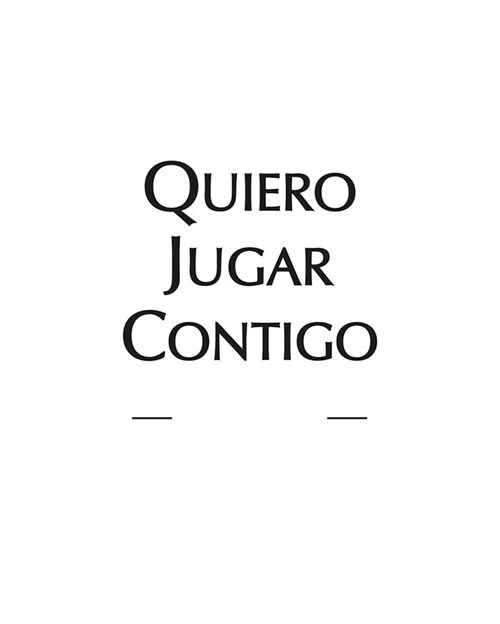 Quiero Jugar contigo (Ot)