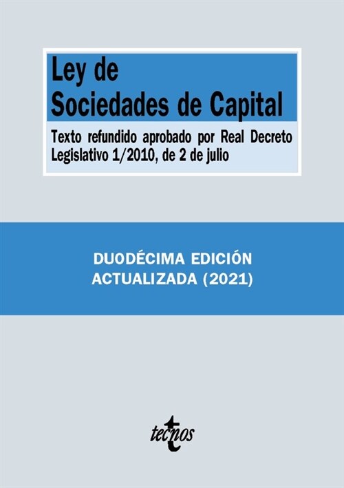 Ley de Sociedades de Capital (Fold-out Book or Chart)