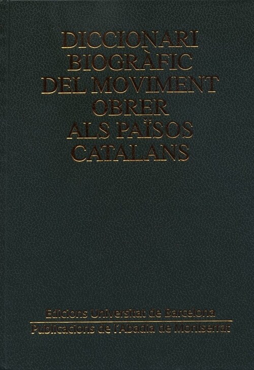 Diccionari biografic del moviment obrer als paisos catalans