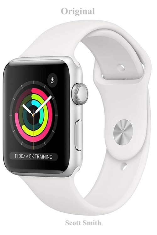 Original : Apple-Watch Series 3 (GPS, 38mm) - Silver Aluminum Case with White Sport Band (Paperback)