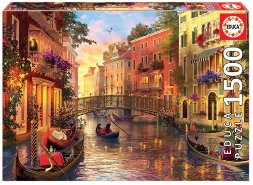 Sunset in Venice 1500pc Jigsaw Puzzle (Other)