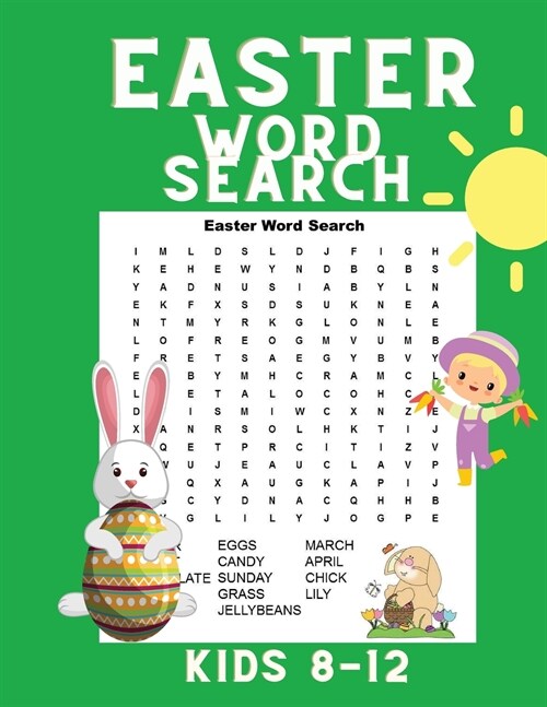 Easter Word Search Kids 8-12 (Paperback)