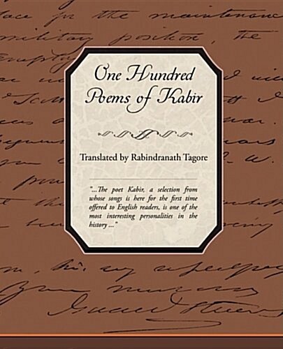 One Hundred Poems of Kabir (Paperback)