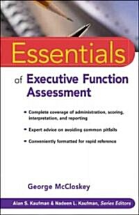 Essentials of Executive Functions Assessment (Paperback)