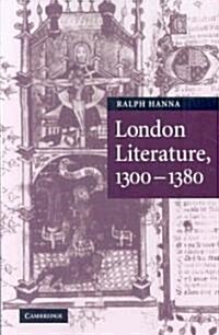 London Literature, 1300–1380 (Paperback)