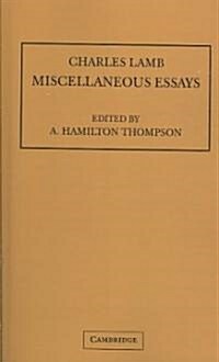 Miscellaneous Essays (Paperback)