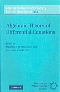 Algebraic Theory of Differential Equations (Paperback)