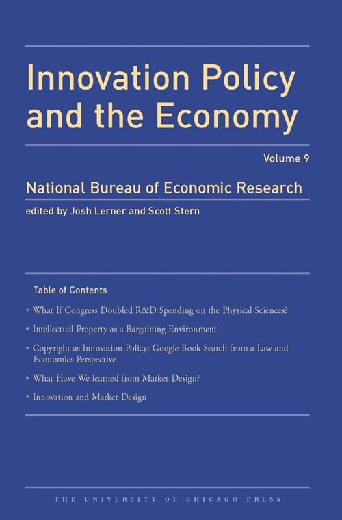 Innovation Policy and the Economy 2008, 9: Volume 9 (Hardcover)