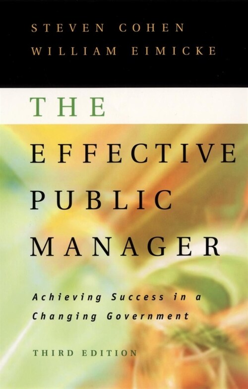 [eBook Code] The Effective Public Manager (eBook Code, 3rd)
