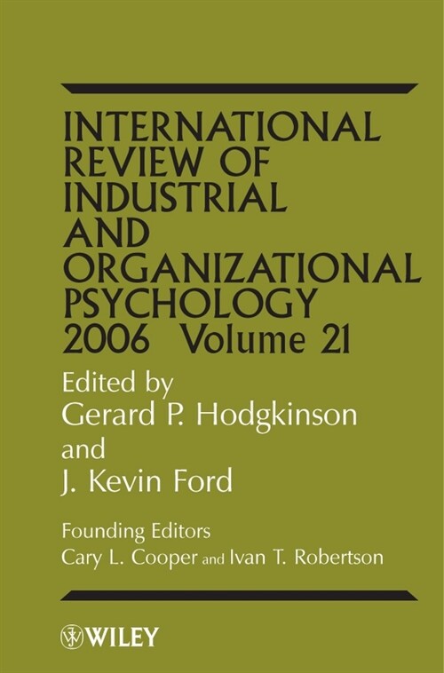 [eBook Code] International Review of Industrial and Organizational Psychology 2006, Volume 21 (eBook Code, 1st)