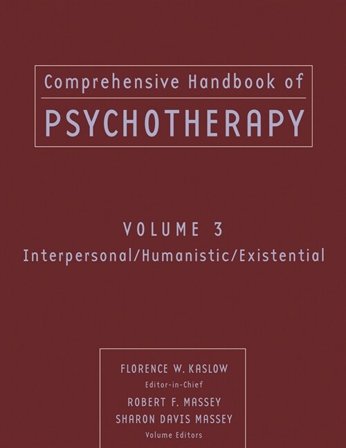 [eBook Code] Comprehensive Handbook of Psychotherapy, Interpersonal/Humanistic/Existential (eBook Code, 1st)