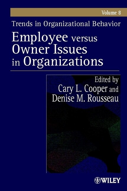 [eBook Code] Trends in Organizational Behavior, Volume 8 (eBook Code, 1st)