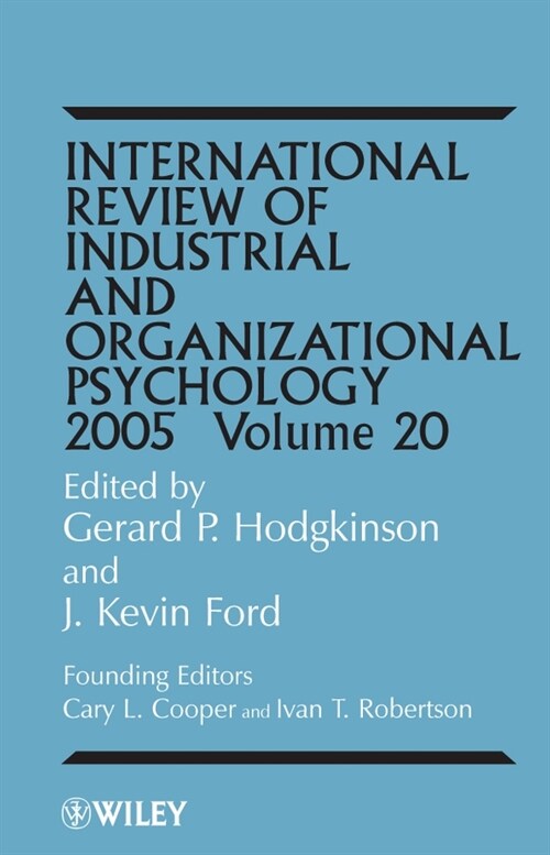 [eBook Code] International Review of Industrial and Organizational Psychology 2005 (eBook Code, 1st)