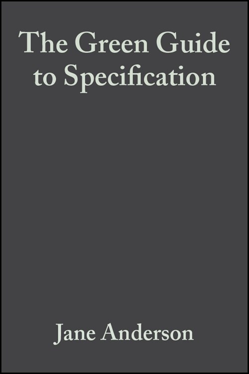 [eBook Code] The Green Guide to Specification (eBook Code, 3rd)