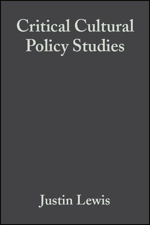 [eBook Code] Critical Cultural Policy Studies (eBook Code, 1st)