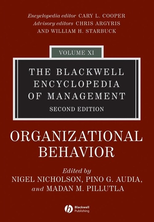 [eBook Code] The Blackwell Encyclopedia of Management, Organizational Behavior (eBook Code, 1st)