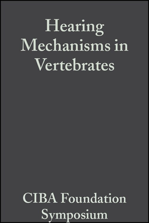 [eBook Code] Hearing Mechanisms in Vertebrates (eBook Code, 1st)