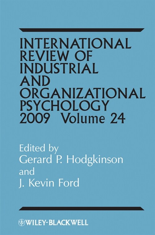 [eBook Code] International Review of Industrial and Organizational Psychology 2009 (eBook Code, 1st)