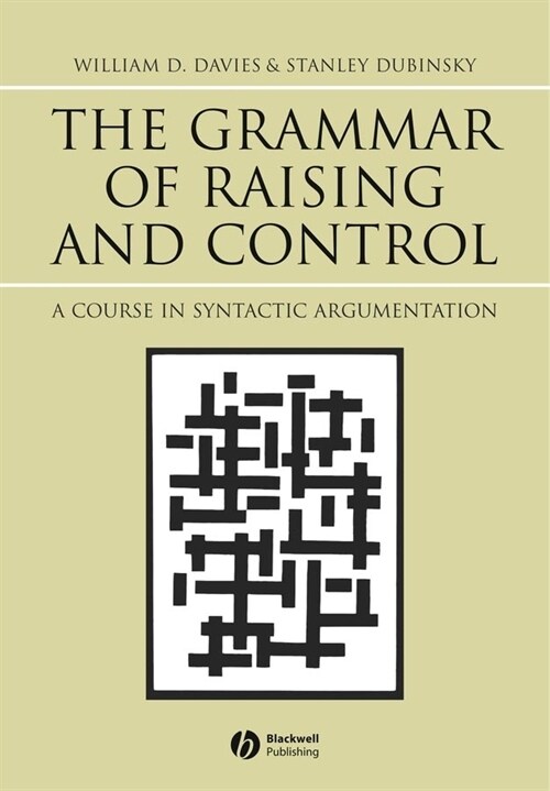 [eBook Code] The Grammar of Raising and Control (eBook Code, 1st)