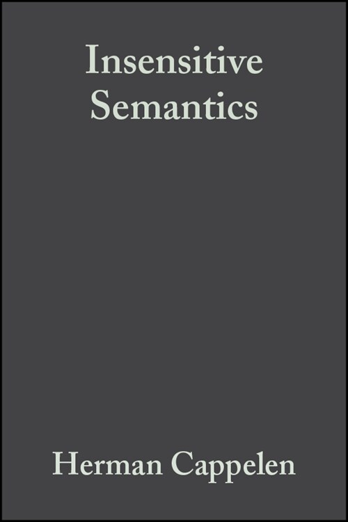 [eBook Code] Insensitive Semantics (eBook Code, 1st)