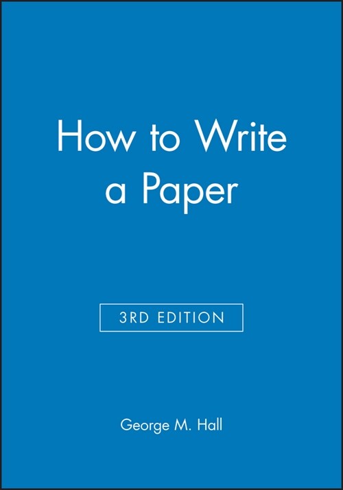 [eBook Code] How to Write a Paper (eBook Code, 3rd)