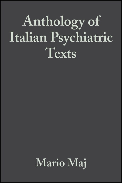 [eBook Code] Anthology of Italian Psychiatric Texts (eBook Code, 1st)