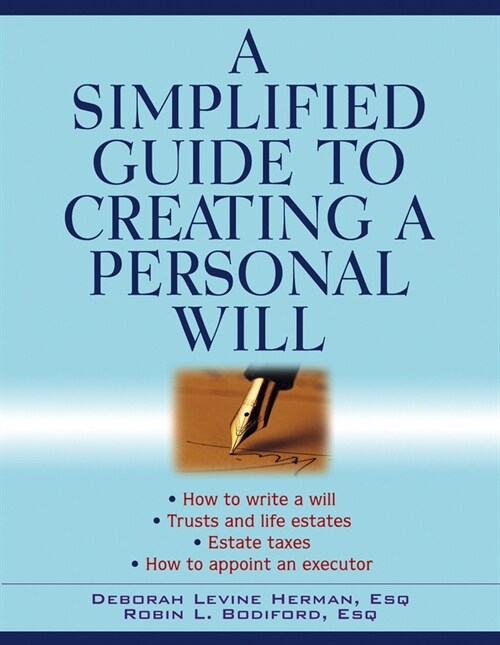[eBook Code] A Simplified Guide to Creating a Personal Will (eBook Code, 1st)