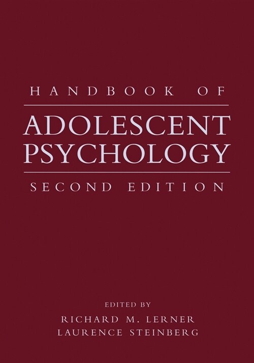 [eBook Code] Handbook of Adolescent Psychology (eBook Code, 2nd)