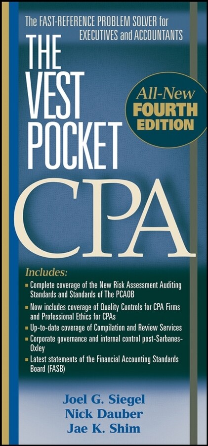 [eBook Code] The Vest Pocket CPA (eBook Code, 4th)