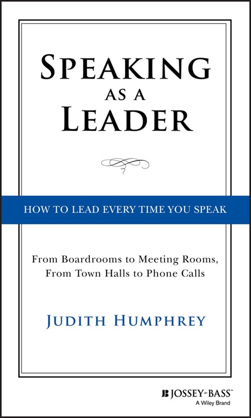 [eBook Code] Speaking As a Leader (eBook Code, 1st)