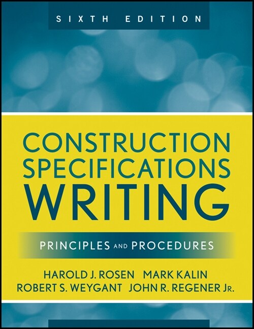 [eBook Code] Construction Specifications Writing (eBook Code, 6th)