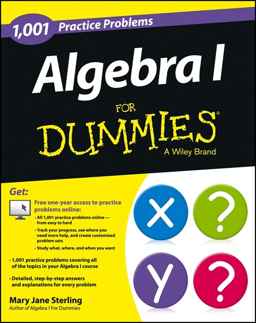 [eBook Code] Algebra I: 1,001 Practice Problems For Dummies (+ Free Online Practice) (eBook Code, 1st)